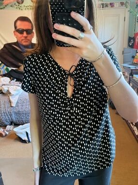 Vintage polka dot top